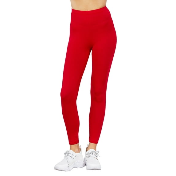 MOA Collection Women's Comfort Fit Cotton Spandex Basic Leggings