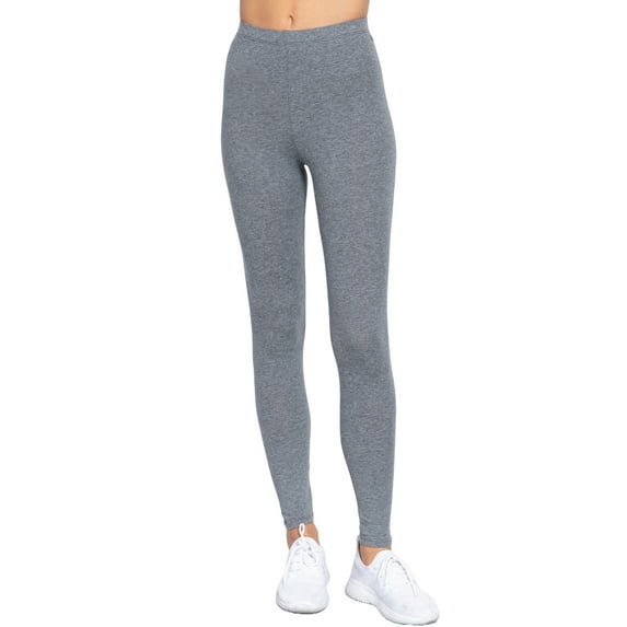 MOA Collection Women's Comfort Fit Cotton Spandex Basic Leggings