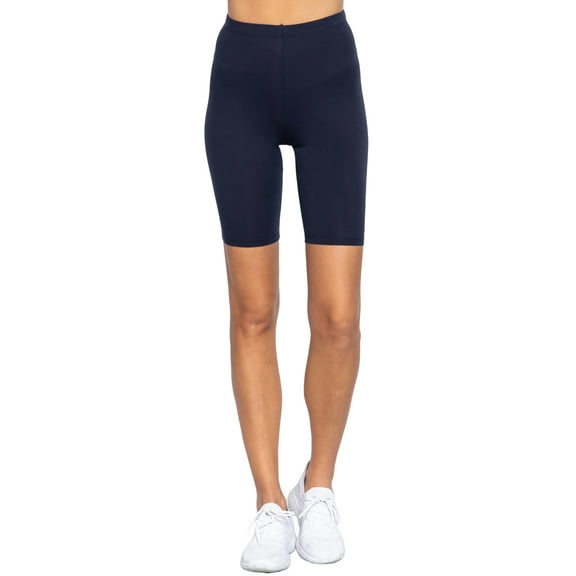 MOA Collection Women's Cotton Spandex Jersey Short Leggings