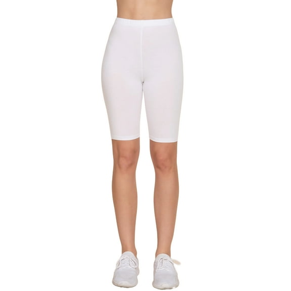 MOA Collection Women's Cotton Spandex Jersey Short Leggings