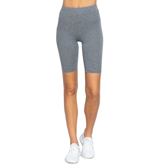MOA Collection Women's Cotton Spandex Jersey Short Leggings