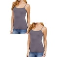 thumbnail image 1 of Women's Cropped Cami Tank with Adjustable Spaghetti Straps 2-Pack, 1 of 4