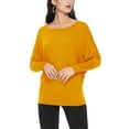 thumbnail image 1 of MOA Collection Women's Essential Dolman Sleeve Boat Neck Top (S-3XL), 1 of 4