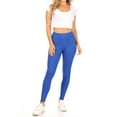 thumbnail image 1 of MOA Collection Women's Essential Full Length Leggings - Solid Color with Elastic Waistband, 1 of 6