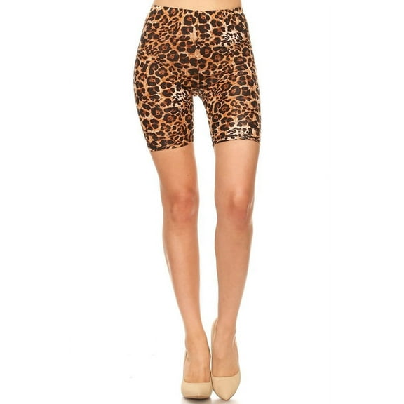 Women's High Waist Workout Shorts Activewear Stretch Biker Fit