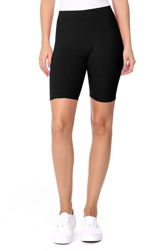 Women's High Waist Workout Shorts Activewear Stretch Biker Fit