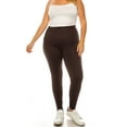 thumbnail image 1 of MOA Collection Women's Plus Size Microfiber Full Length Leggings, 1 of 4