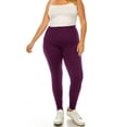 thumbnail image 1 of MOA Collection Women's Plus Size Microfiber Full Length Leggings, 1 of 4