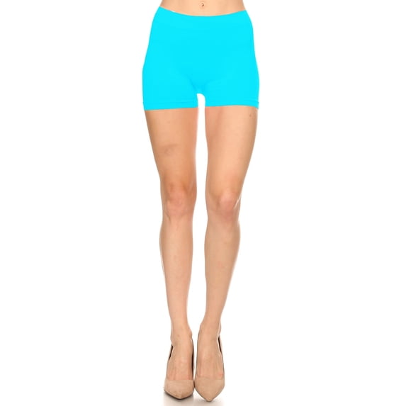 FashionJOA Low Rise Solid Print Workout Athletic Shorts Women's