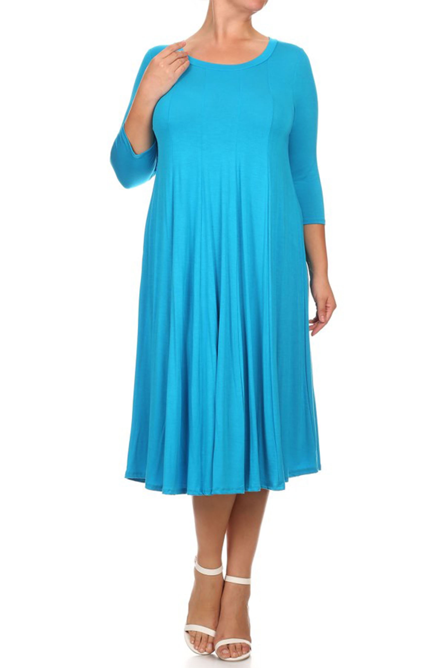 Blue dress woman Linen dress custom made long dress with pleated detail 798# Blue dress woman Linen dress custom made long dress with pleated detail 798#