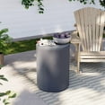 thumbnail image 1 of MOALCOFER Outdoor side table,Round Patio Accent Table for Garden, 1 of 6