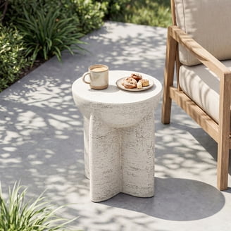 Ktaxon Set of 3 Nesting Stackable Patio Accent Tables, Round