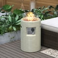 thumbnail image 1 of MOALCOFER 40000 BTU Propane Fire Pit Table,16'' Round Fire Pit, Includes Lava Rocks, Waterproof Cover, 1 of 7