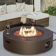 thumbnail image 1 of MOALCOFER 40.5''Outdoor Propane Fire Pit Table, 50,000 BTU Fire Pit with Rain Cover&Lava Rocks, 1 of 7