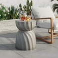 thumbnail image 1 of MOALCOFER Outdoor Side Table with Concrete Finish,Lightweight Patio Side Table, 1 of 6