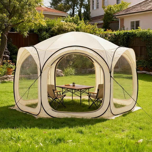MOALCOFER Sports Tent Pop up,All-Weather Outdoor Screen House Pod Tent Shelter for Camping,Backyard,and Sporting Events(4-6 Persons)