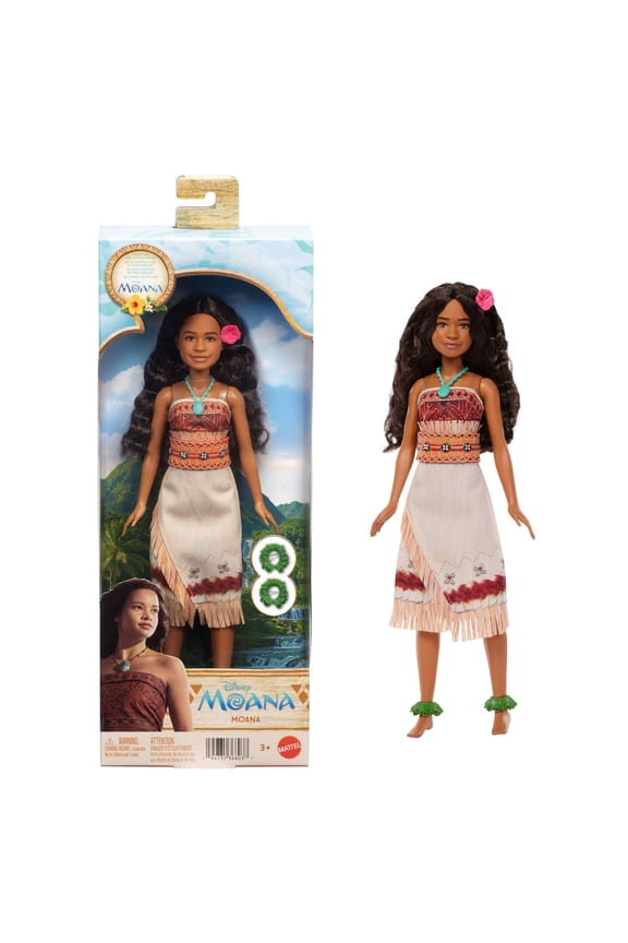Mattel Disney Moana Doll with Removable Fashion & 5 Accessories, Inspired by Live Action Movie