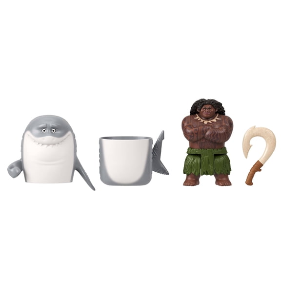 Disney Moana Shapeshifting Shark Maui Small Doll with Transforming Shark Outfit, Inspired by Movie