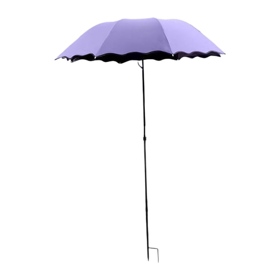 MOAOASPER 25.6in Plant Shade Umbrella,Outdoor Garden Parasol With H Stake,Sun Protection For Flowers Vegetables,Patio Yard Decoration