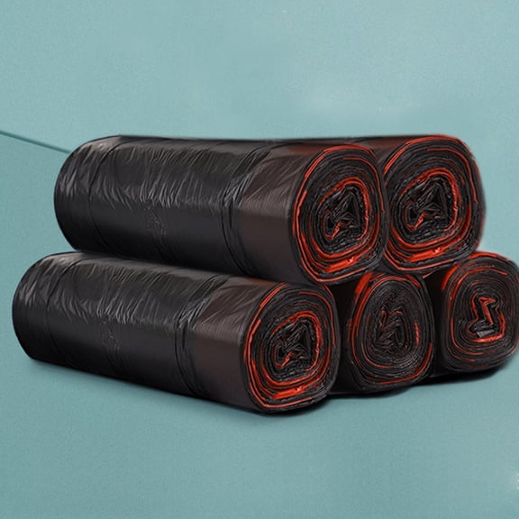 MOAOASPER Drawstring Trash Bags 10L 100 Count, Leakproof Biodegradable Garbage Bags with Tie Handles, Strong Plastic Wastebasket Liners for Kitchen and Bathroom, 2 Colors Available