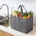 thumbnail image 1 of MOAOASPER Foldable Grocery Carriers, Versatile Shopping Totes, Lightweight Non-Woven Design, Reinforced Handles, Multi-Use Storage Bags for Home & Market, 1 of 6