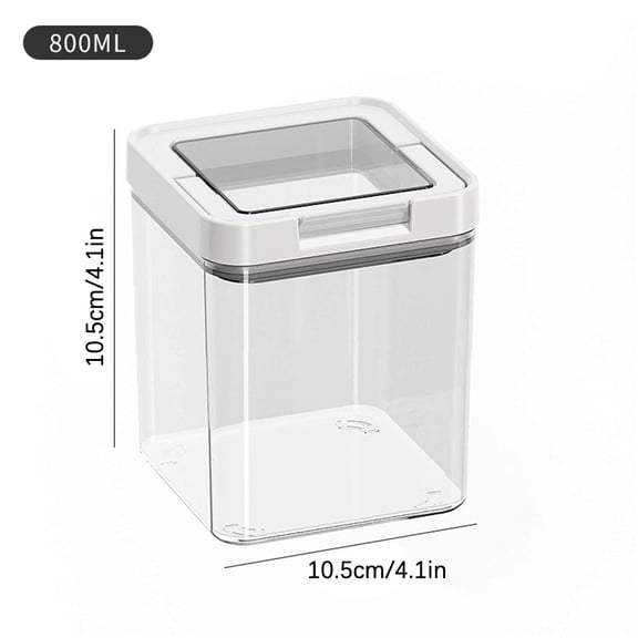 MOAOASPER Food Grade Transparent Airtight Grain Storage Jars, Multi-Size Plastic Sealed Food Containers with Date Timer Lid, Leakproof Canisters for Cereal Beans Nuts Pantry Organization