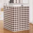 thumbnail image 1 of MOAOASPER Large Capacity Storage Bag for Clothes and Blankets, Foldable Organizer with Zipper and Handles, Dustproof Fabric Container for Closet and Moving, 1 of 9
