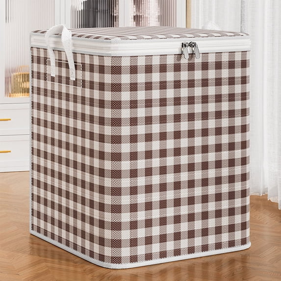 MOAOASPER Large Capacity Storage Bag for Clothes and Blankets, Foldable Organizer with Zipper and Handles, Dustproof Fabric Container for Closet and Moving