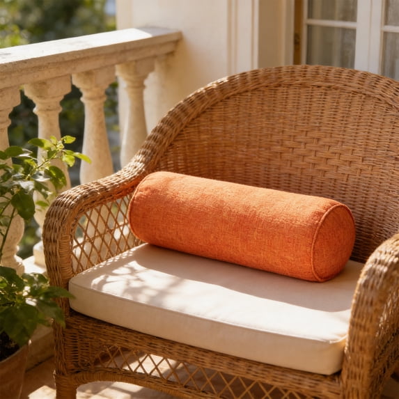 MOAOASPER Linen Rectangular Lumbar Cushion, Cylindrical Patchwork Colorful Sofa Pillow, Multipurpose Household Support Cushion, Thoughtful Gift for Home Office Decoration