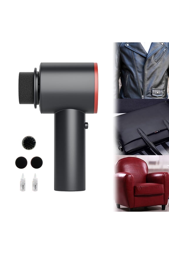 Multifunctional Electric Shoe Cleaner, Cordless Rechargeable Leather Polisher, 3 Brush Heads Care Kit, Compact Portable Tool for Home Travel