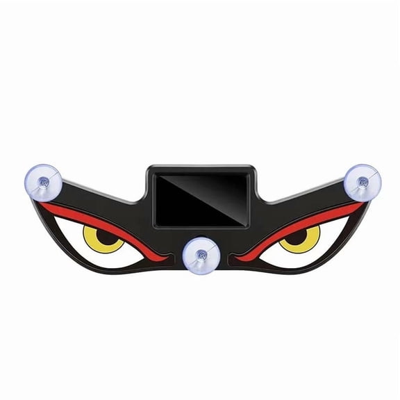 MOAOASPER Night Safety Car Light, Solar-Powered Demon Eye, Vivid Red-Yellow Design, Easy Suction Mount, Decorative Warning Light for Vehicles