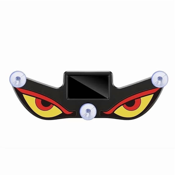 MOAOASPER Night Safety Car Light, Solar-Powered Demon Eye, Vivid Red-Yellow Design, Easy Suction Mount, Decorative Warning Light for Vehicles
