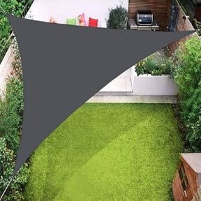 MOAOASPER Outdoor Sun Shade Sail, 118.11 Inch Triangle UV Protection Canopy, Breathable Fabric with Installation Ropes for Poolside Deck Backyard