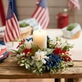 thumbnail image 1 of MOAOASPER Patriotic Party Table Decor, Independence Day Windowsill Decor, Small Candle Holder for Home, Perfect Holiday Party Centerpiece, 1 of 6