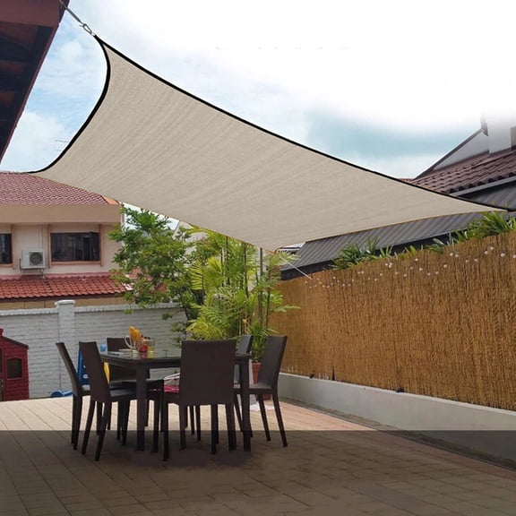 MOAOASPER Rectangle Sun Shade Sail 78.7 x 39.4 Inch, Outdoor Patio Canopy with Durable Metal Grommets, Windproof Sunscreen Net for Garden, Balcony, Poolside, Porch Awning