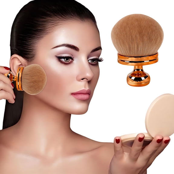 MOAOASPER Soft Bristled Brush, 74mm Oversized Makeup Brush, Streak-Free Multi-Purpose Cosmetic Brush for Powder Liquid Cream Concealer, Face Body Self Tanner Applicator