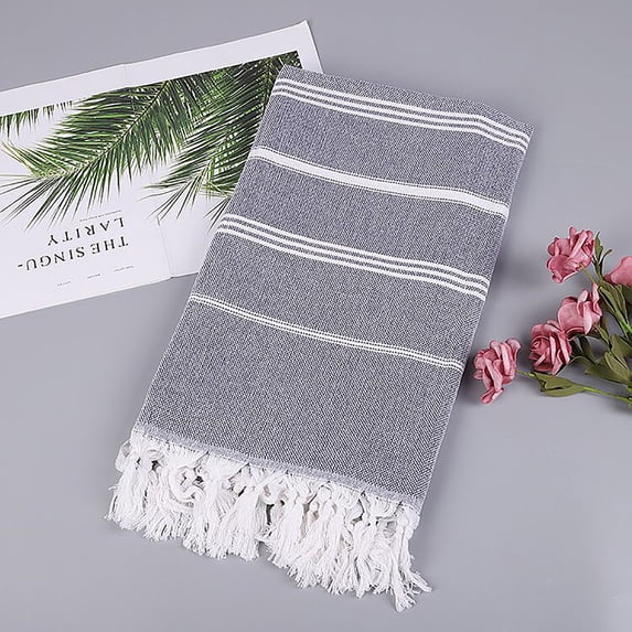 MOAOASPER Turkish Beach Towels, Lightweight & Sand Free, Quick Dry Cotton Towels for Poolside, Travel & Summer Beach Fun- 28x40 Inches