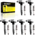 thumbnail image 1 of MOAUTO Set of 6 Ignition Coils Pack UF595 UF553 & 6 PCS Iridium Spark Plugs Compatible with Ford Lincoln Taurus Explorer F-150 Mustang Transit 150 250 350 MKS MKT MKX MKZ, 1 of 6