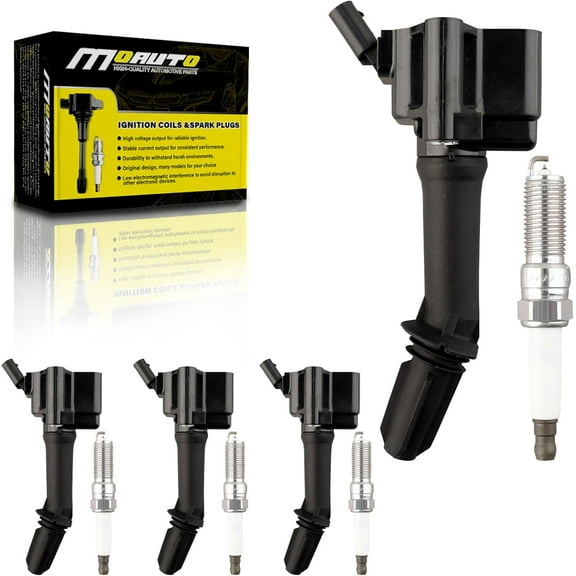 MOAUTO Set of 4 Ignition Coils Pack UF802 GN10797 & 4 PCS Iridium Spark Plugs Compatible with Chevrolet Chevy Cruze Malibu - 1.4L 1.5L L4