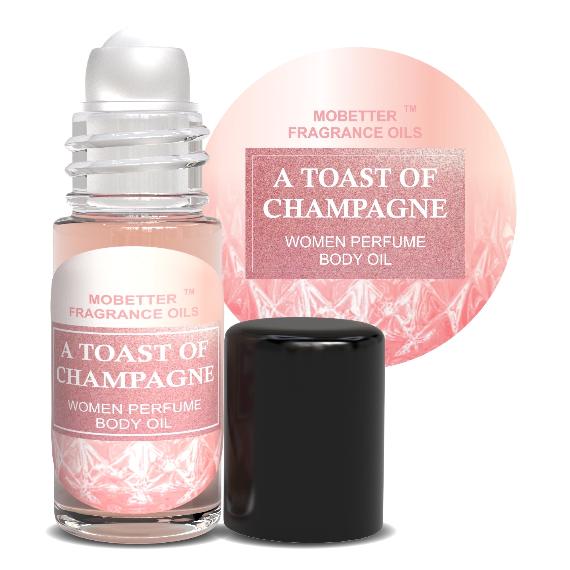 MOBETTER FRAGRANCE OILS A Toast of Champagne 1 Oz Perfume Fragrance Body Oil for Women