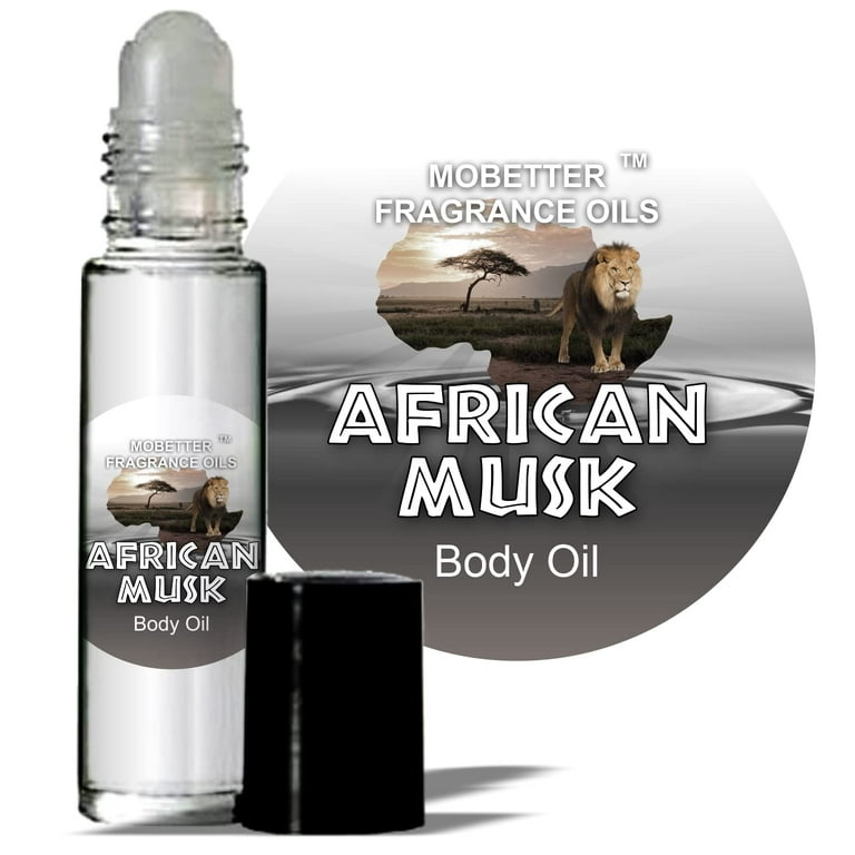 MOBETTER FRAGRANCE OILS African Musk Body Oil 1/3 oz roll on Glass