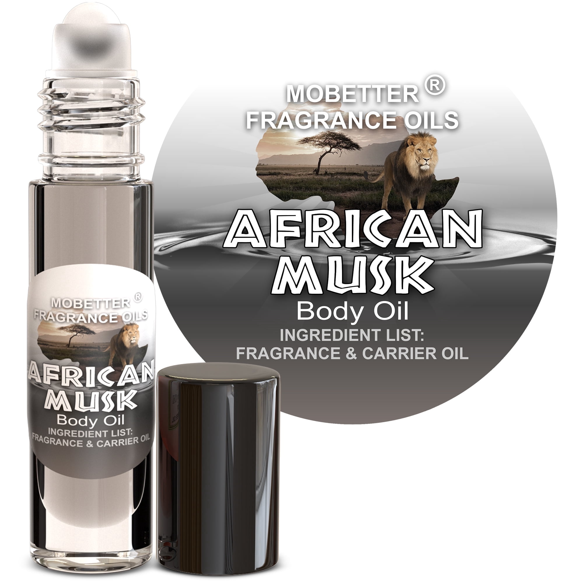 MOBETTER FRAGRANCE OILS African Musk Body Oil 1/3 oz roll on Glass ...