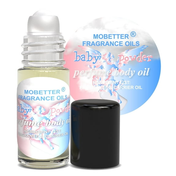 MOBETTER FRAGRANCE OILS Baby Powder 1 Oz Perfume Fragrance Body Oil for Unisex