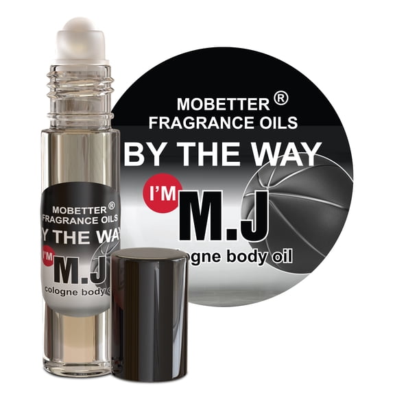 MOBETTER FRAGRANCE OILS By The Way I'm M.J Men Cologne Body Oil 1/3 oz roll on Glass Bottle