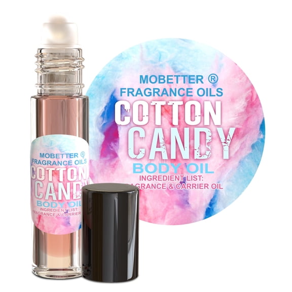 MOBETTER FRAGRANCE OILS Cotton Candy Body Oil Perfume 10ml Roll On Bottle