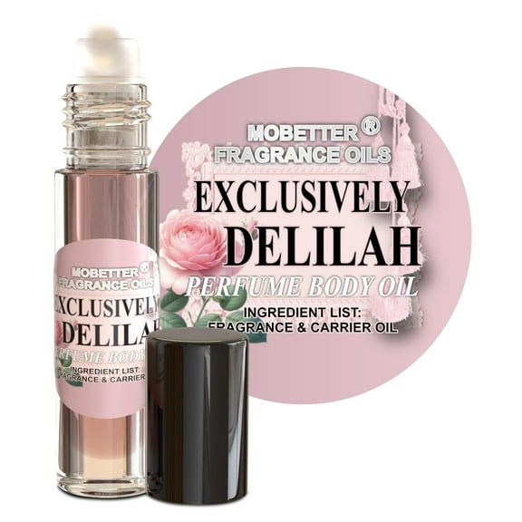 MOBETTER FRAGRANCE OILS' Exclusively Delilah Perfume Body Oil, Litchi, Pear, Bergamot, Grapefruit and Pink Pepper, Long Lasting, Travel Size