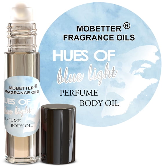 Hues Of Blue Light Women Perfume Body Oil, Floral Fruity fragrance for women, Long Lasting, Travel Size, Inspired by Light Blue