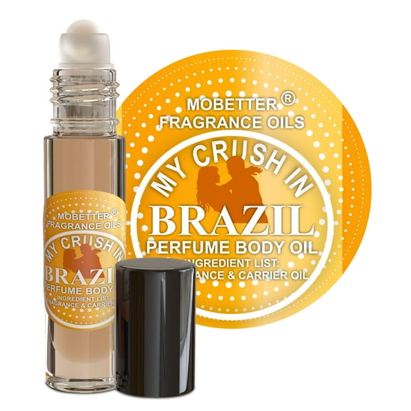 MOBETTER FRAGRANCE OILS' My Crush In Brazil Perfume Body Oil, Travel Size Roll On