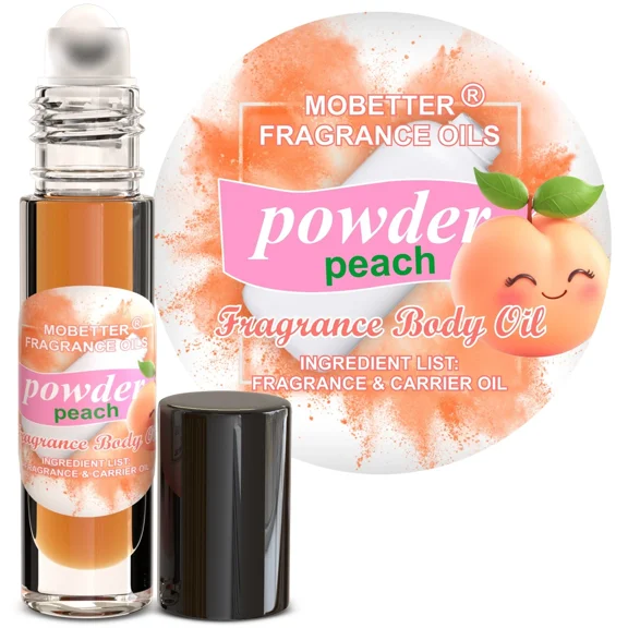 MOBETTER FRAGRANCE OILS Powder Peach Fragrance Body Oil for Unisex Adult