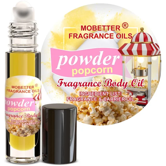 MOBETTER FRAGRANCE OILS Powder Popcorn Fragrance Body Oil for Unisex Adult